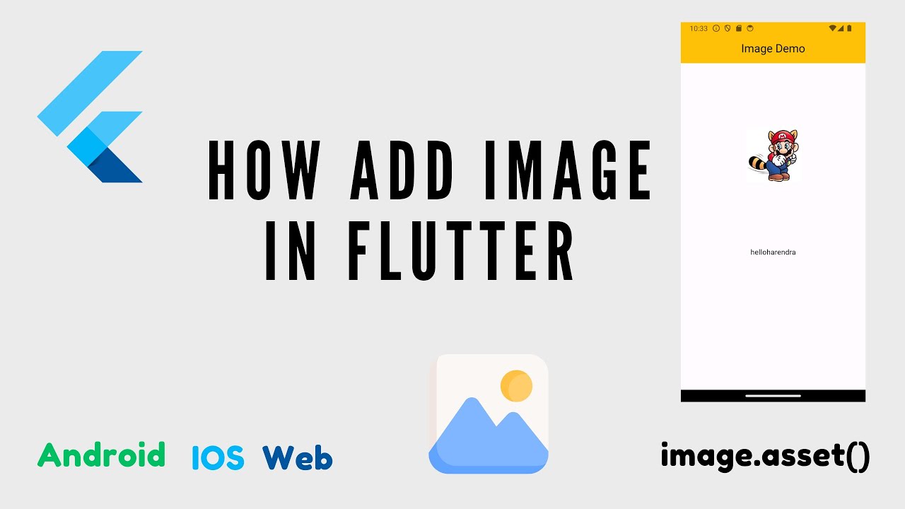 How to add  image in Flutter