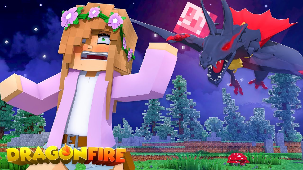 MY FIRST TRIP TO THE DARKLANDS WAS SCARY! *Vampire Dragon* | Minecraft Dragon Fire | Little Kelly