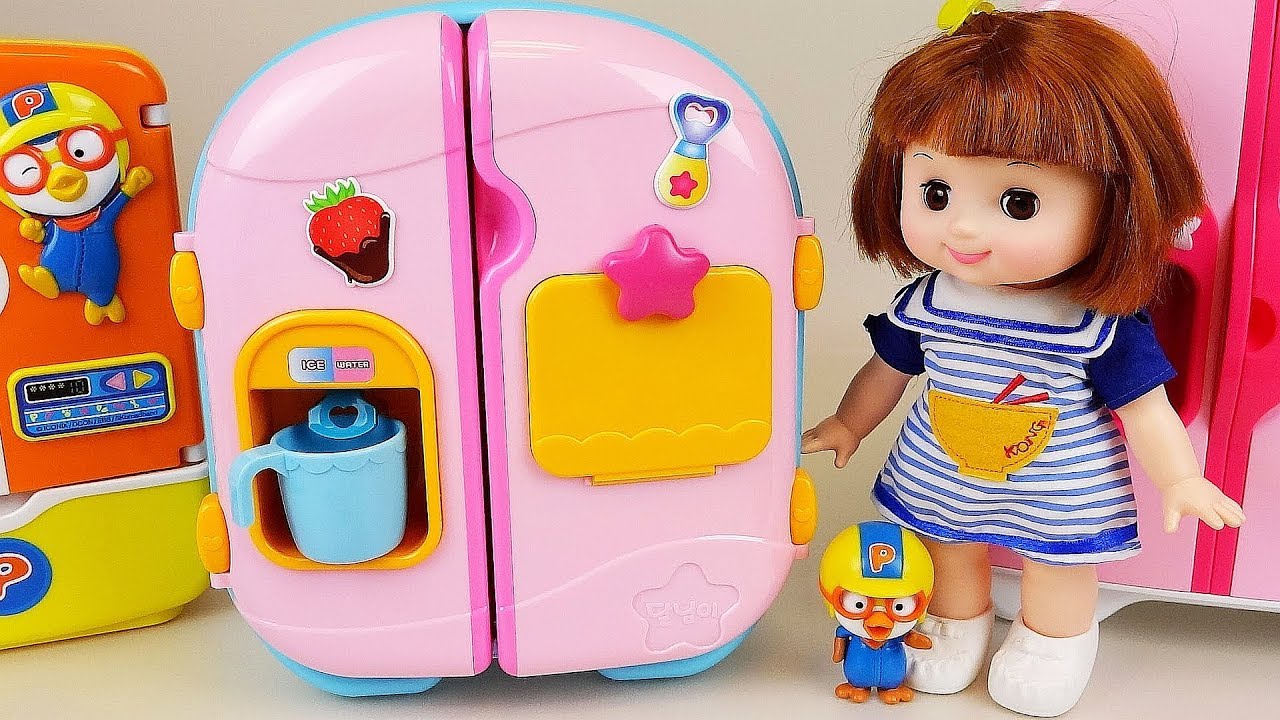 Baby doll refrigerator toys baby Doli play