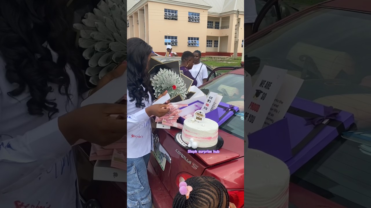 Delivery🎁. Category: Big man&rsquo;s wife 💰#graduationgift #surprise #viralvideo #surprisedelivery
