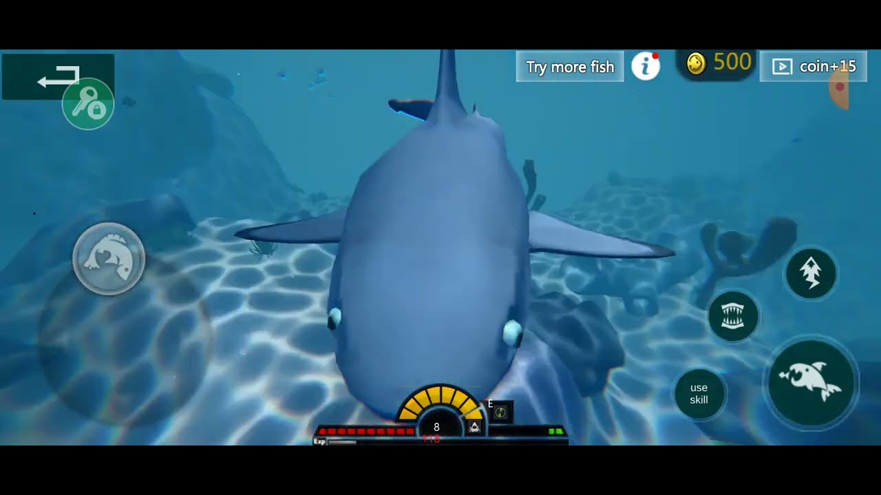 feed and grow fish mobile #4 trying different sharks to beat the great white shark