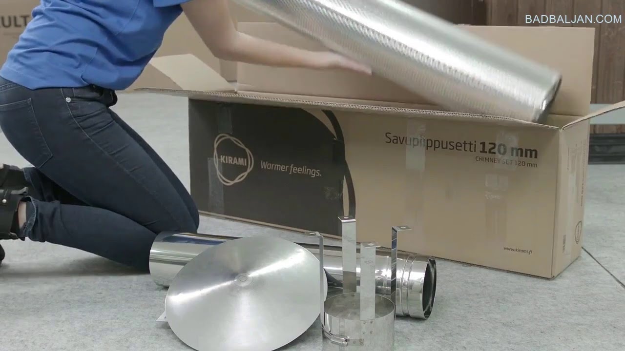 Montering vedkamin på badtunnan Fritidstunnan från BADBALJAN COM, 14 3 2016, 11,09