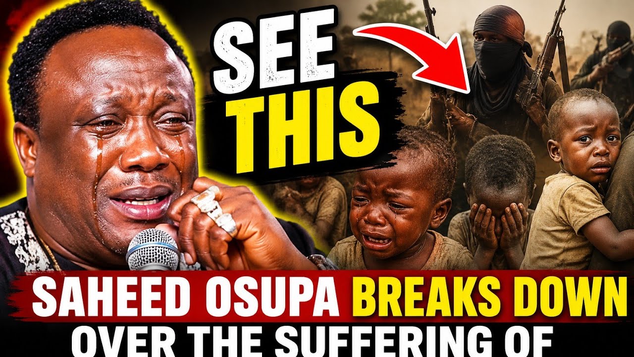 HEARTBREAKING MOMENT SAHEED OSUPA SPEAKS OUT ON THE SUFFERING OF INNOCENT CHILDREN CAUGHT IN VIOLENC