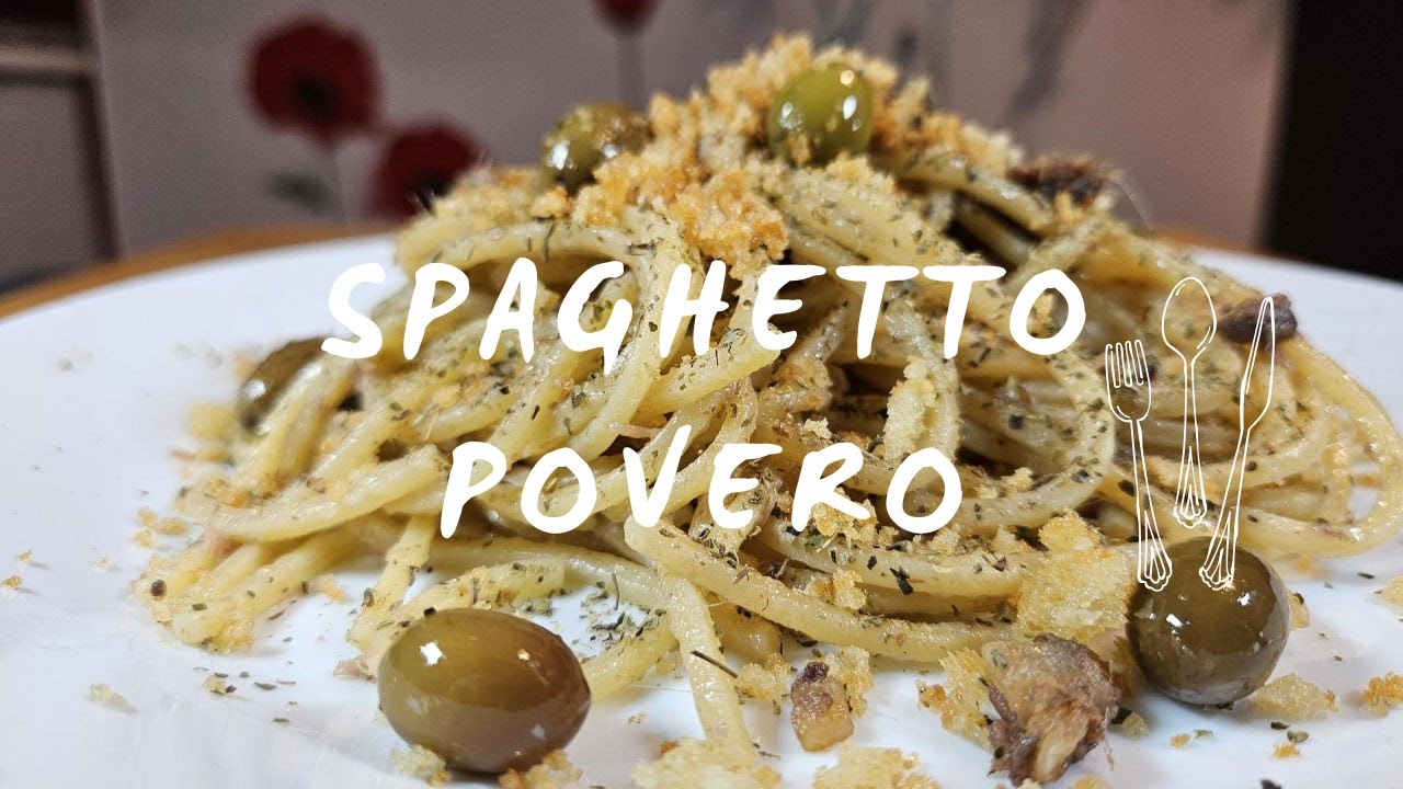 🔥 Spaghetto Povero: Ricetta Facile e Veloce con Aglio, Olio e Acciughe! 🍝