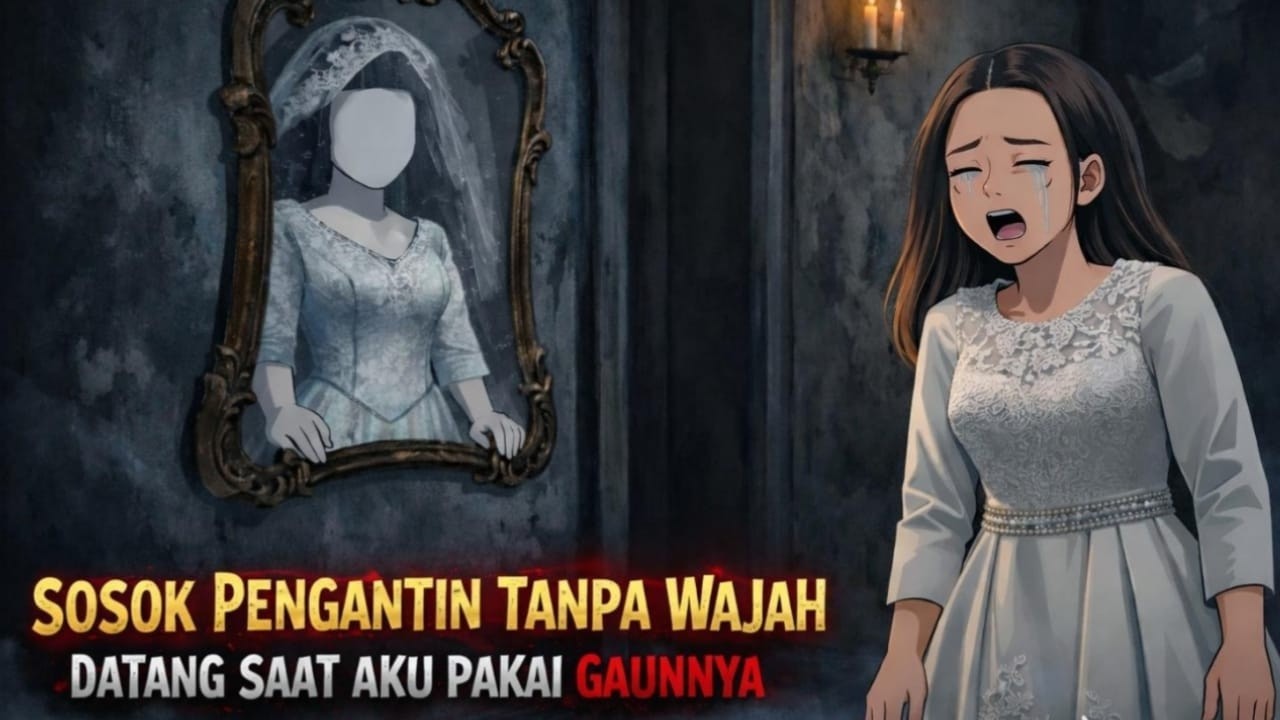 SOSOK PENGANTIN DATANG SAAT AKU PAKAI GAUNNYA | ANIMASI HOROR