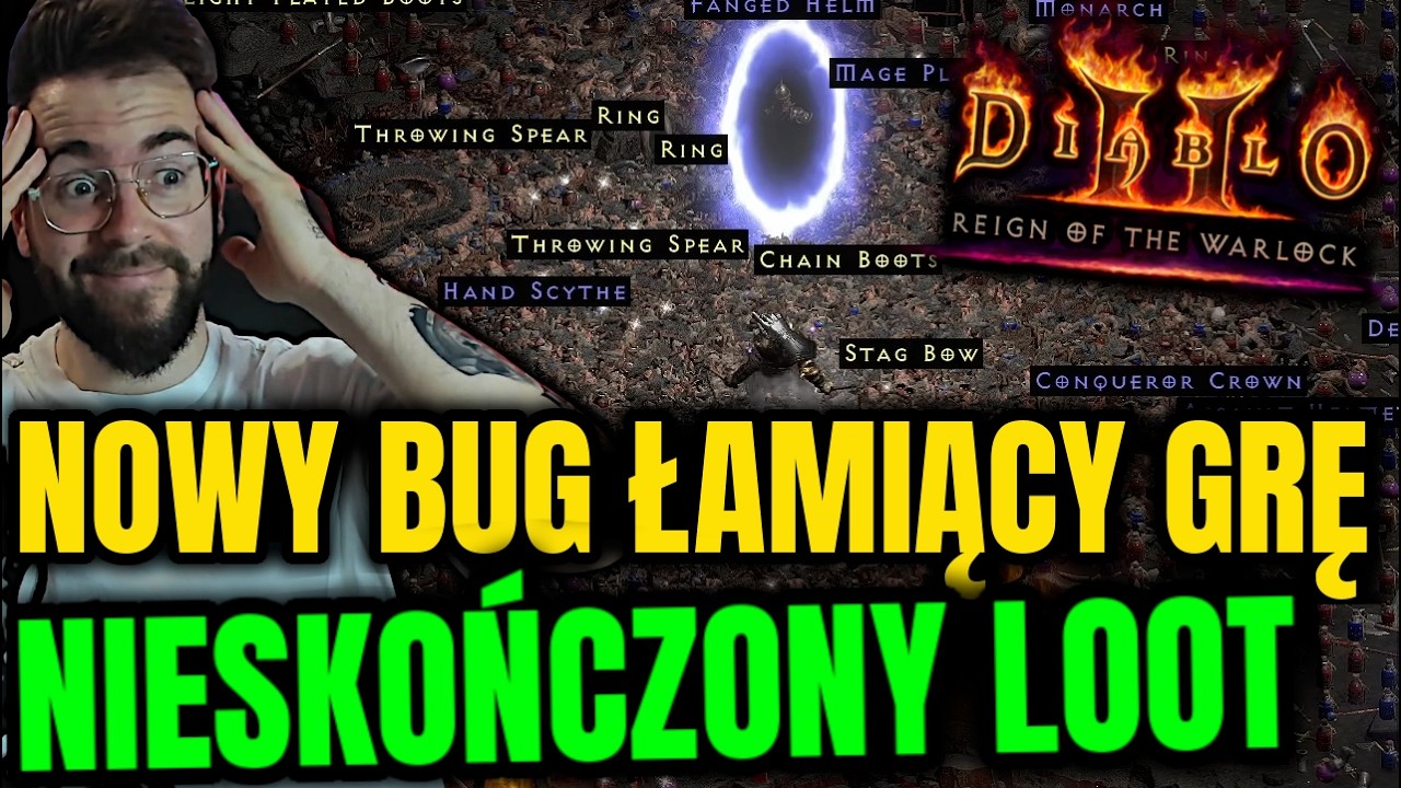 NOWY OGROMNY BUG! Nieskończona farma NAJRZADSZYCH ITEM&Oacute;W w Diablo 2 Resurrected Reign of the Warlock