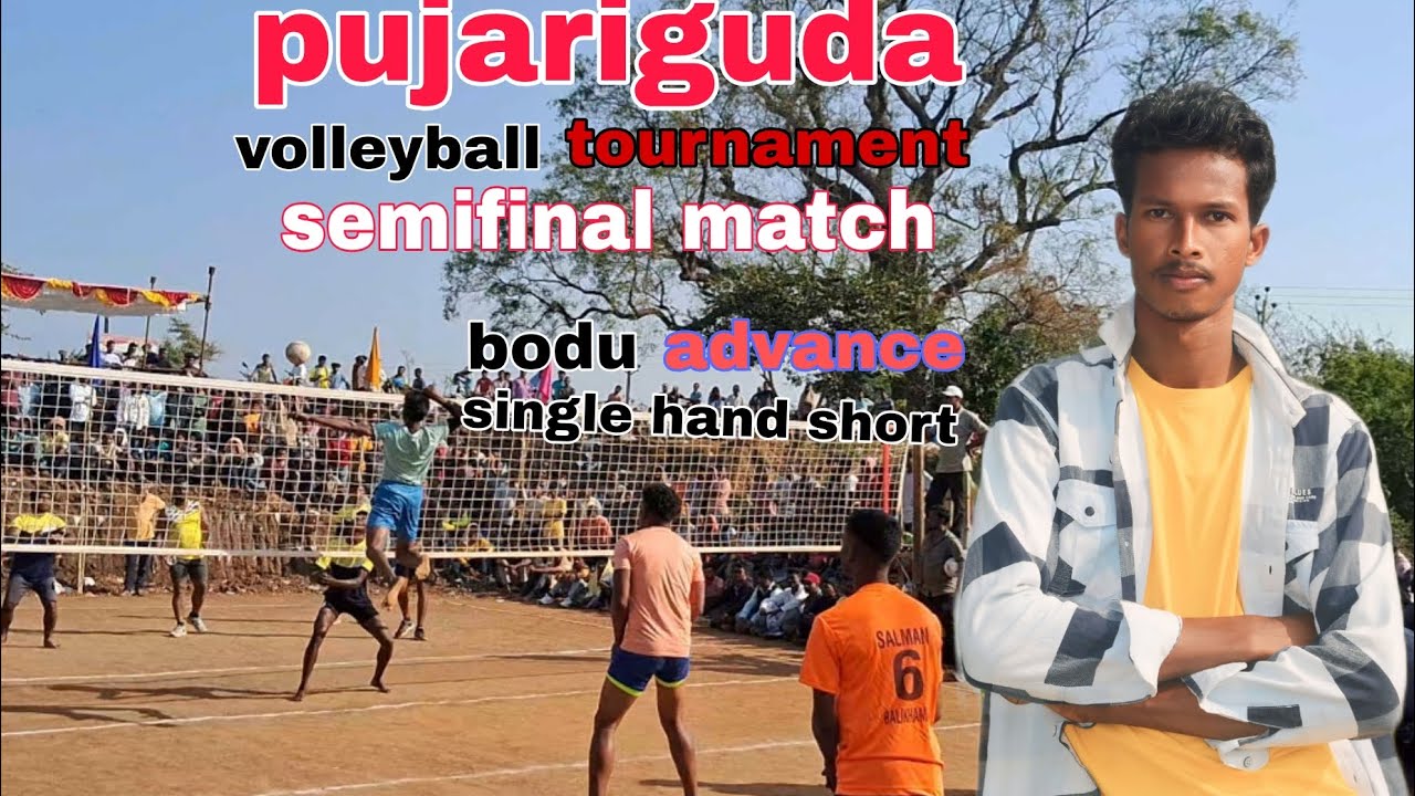 Pujariguda #volleyball #tournament# semifinal# match rovi Aliya  bodu advance single hand 