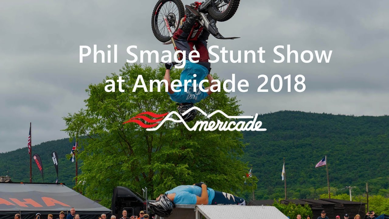 Phil Smage Trials Bike Motorcycle Stunt Show at Americade 2018