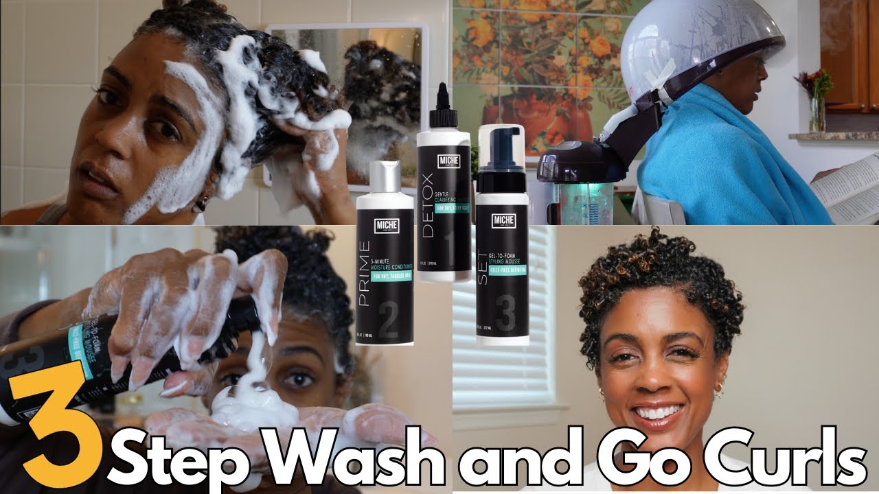 How to Define Short Natural 4a Curls Using a Styling Mousse - Wash and Go Style on Natural Hair