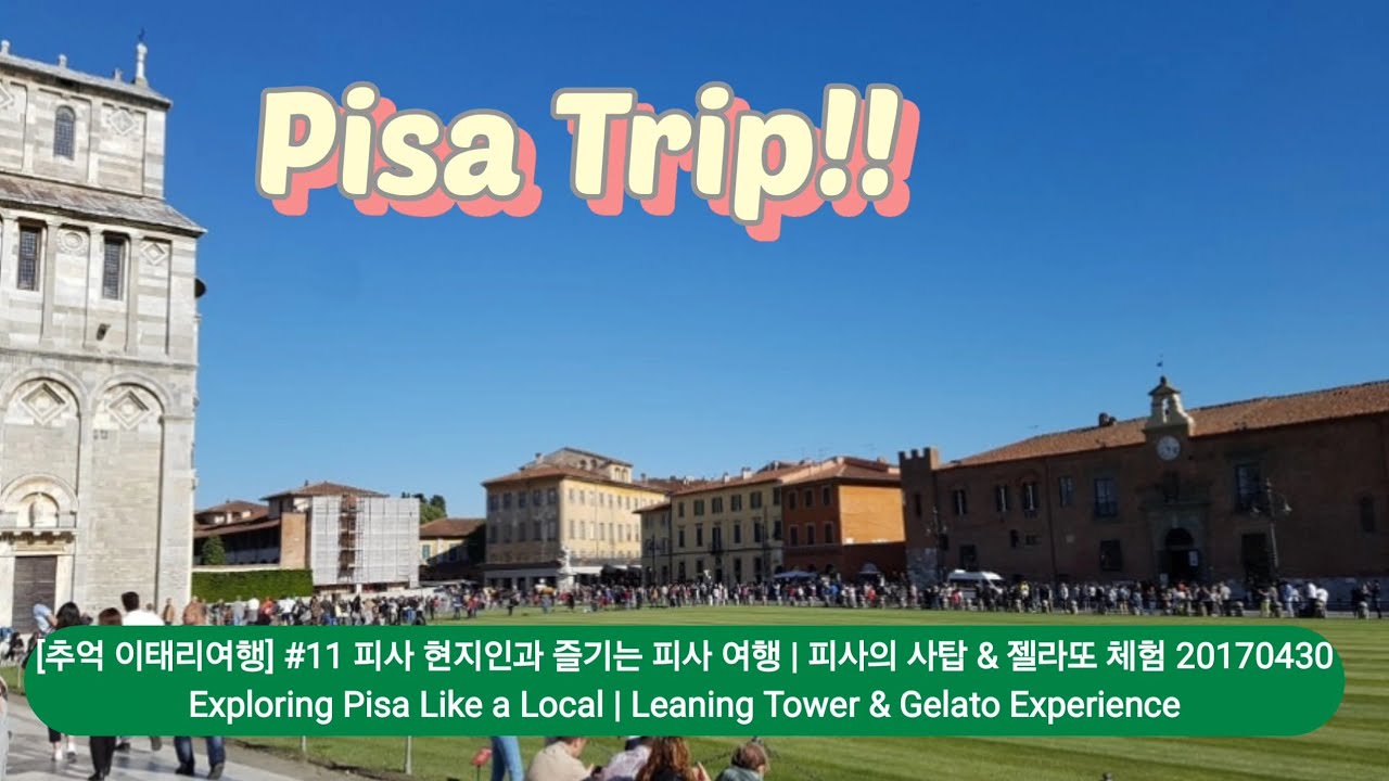 [Italy trip] #10 Exploring Pisa Like a Local | Leaning Tower & Gelato Experience 피사의 사탑 & 젤라또 체험 17