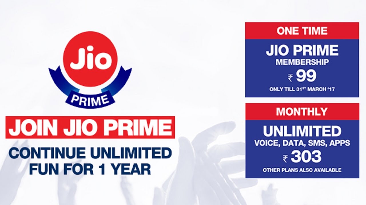 Jio Prime membership Enrollment