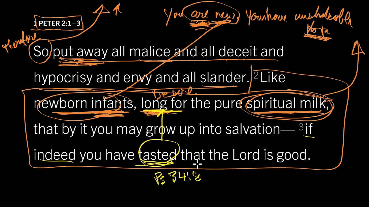 Spiritual Growth Is Not Optional: 1 Peter 2:1–3, Part 1