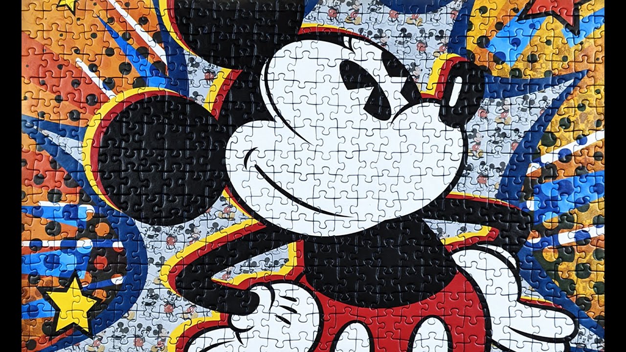 1000 Pieces Jigsaw Puzzle Timelapse Disney Mickey Mouse