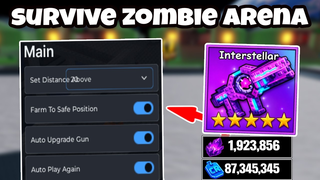 Survive Zombie Arena Script Pastebin AUTO FARM, INSTANT KILL, KILL AURA (NO KEY)