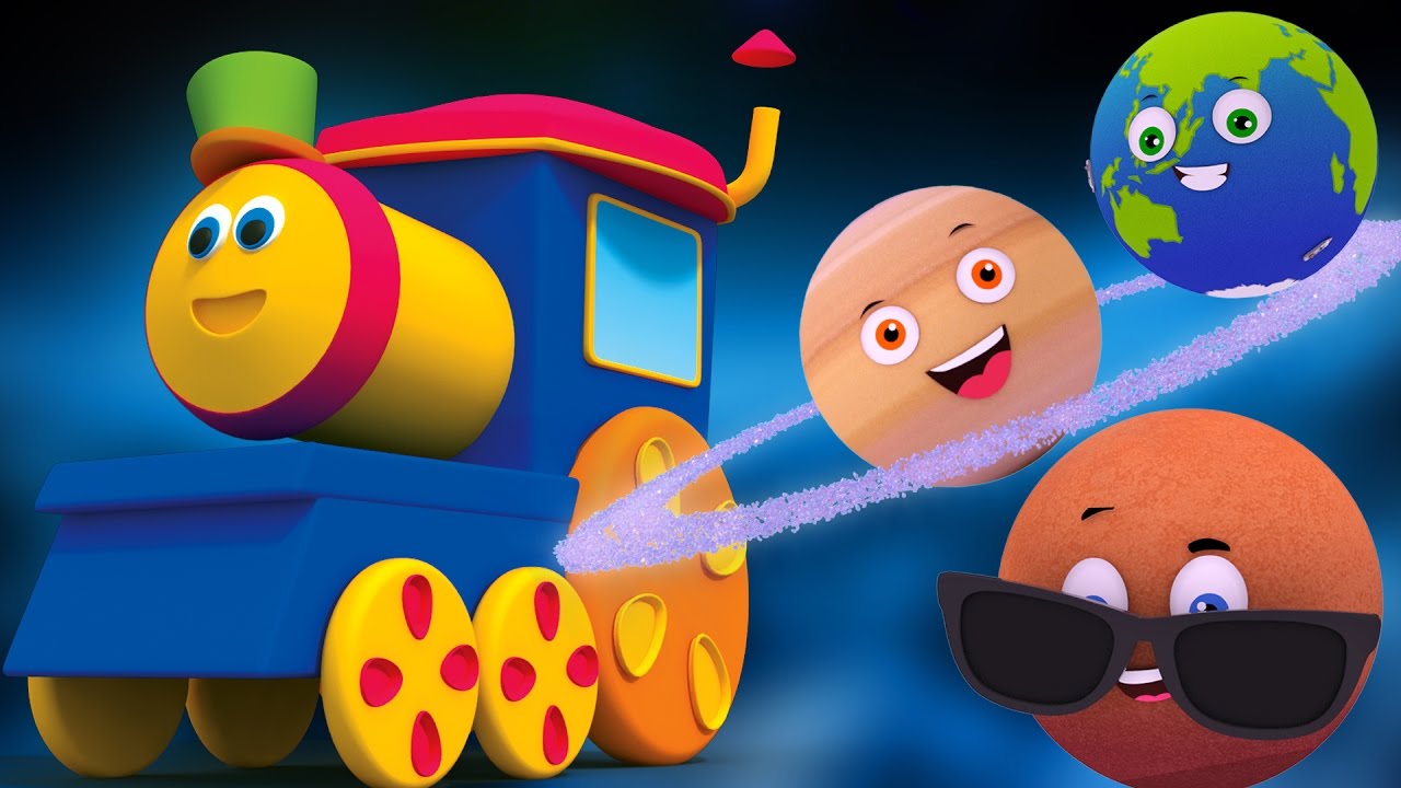 บ๊อบรถไฟ | ดาวเคราะห์เพลง | เพลงเด็ก | Bob The Train | Planet Song | Solar System Song | Kids Rhyme