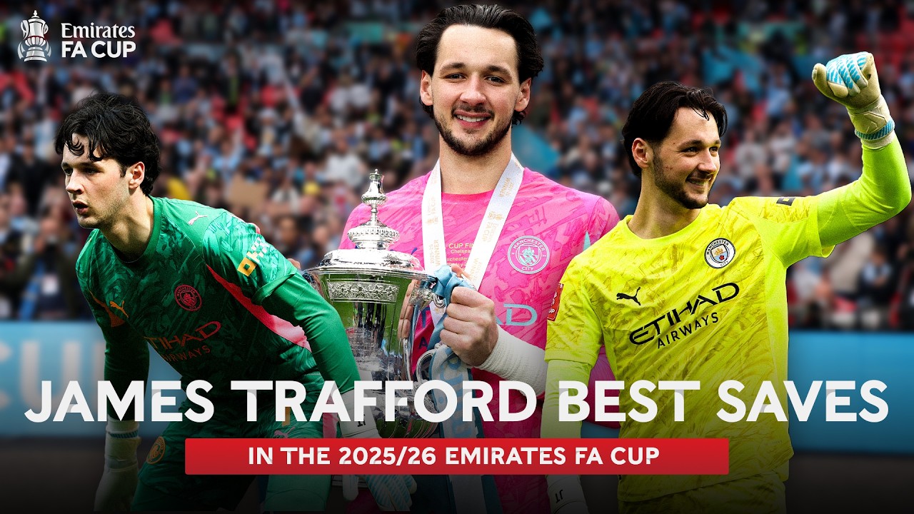 Manchester City's GIANT in goal 🧤 | James Trafford's Best Saves | Emirates FA Cup 2025/26