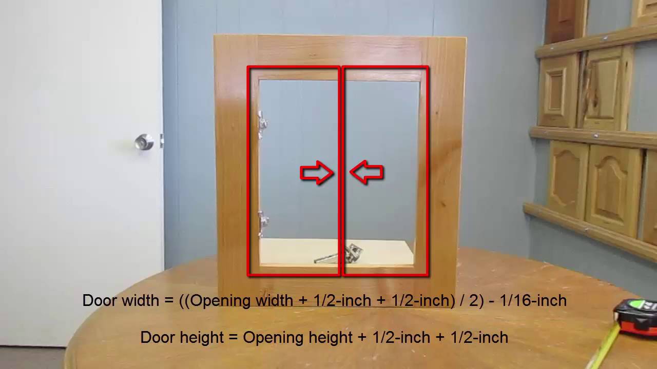 How to measure cabinet openings for new cabinet doors