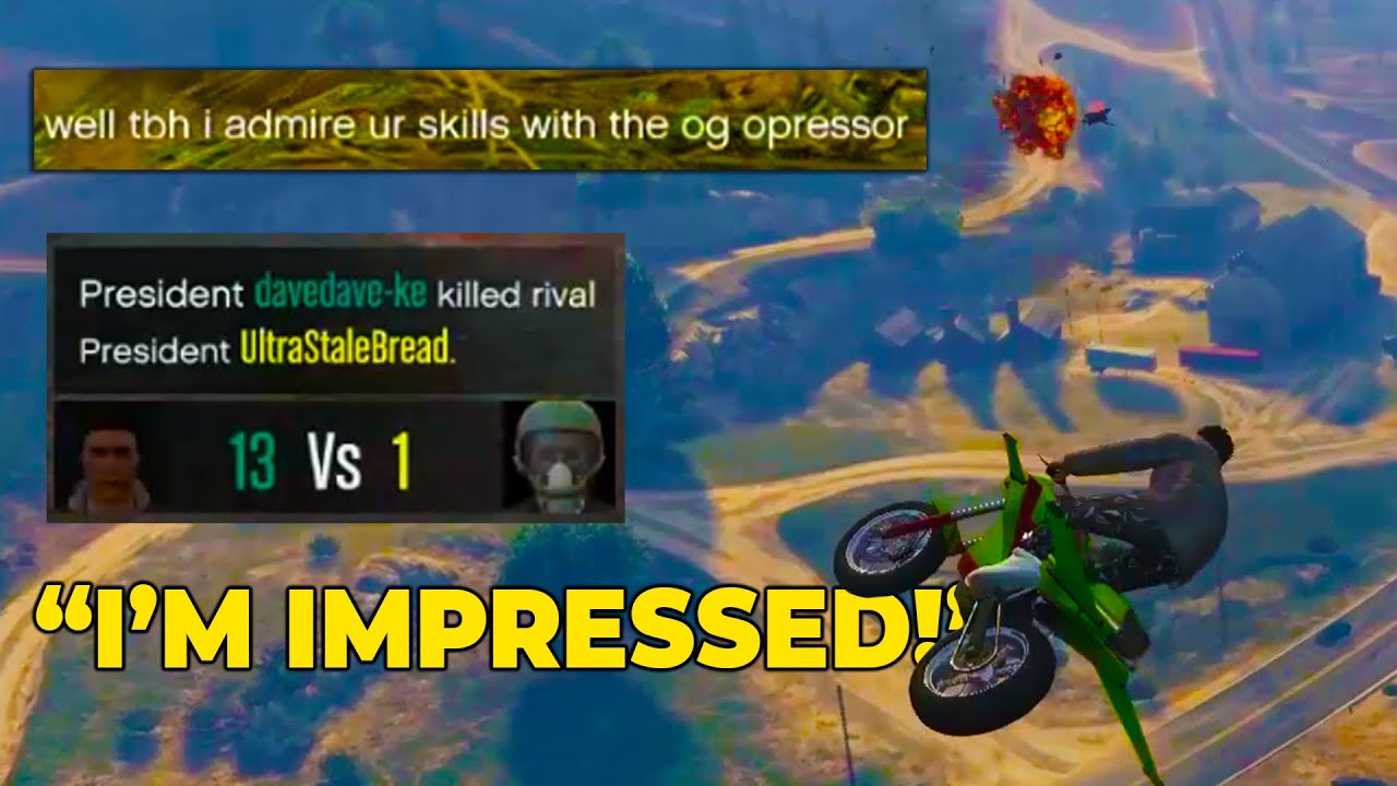 I impressed him with my MK1 PvP skills. GTA ONLINE.