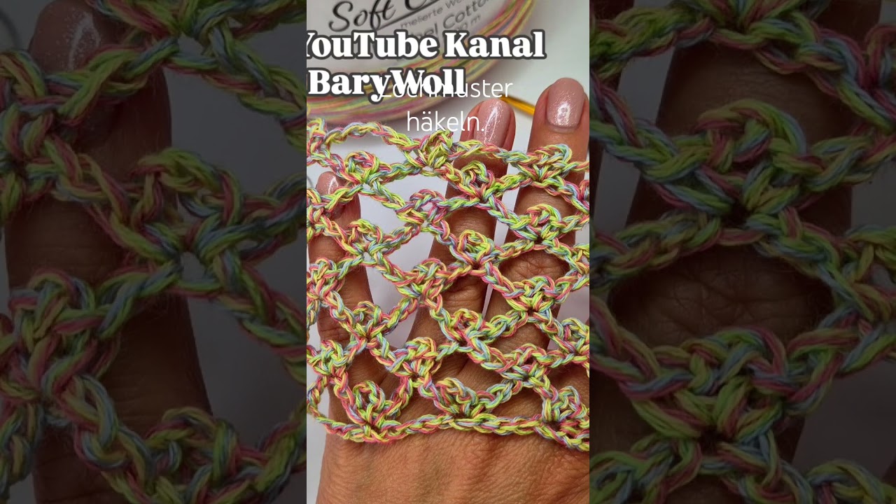 #lochmuster #h&auml;keln #barywoll #sommerh&auml;keln  #bobbelgarn #h&auml;kelliebe #luftigh&auml;keln #crochetpattern