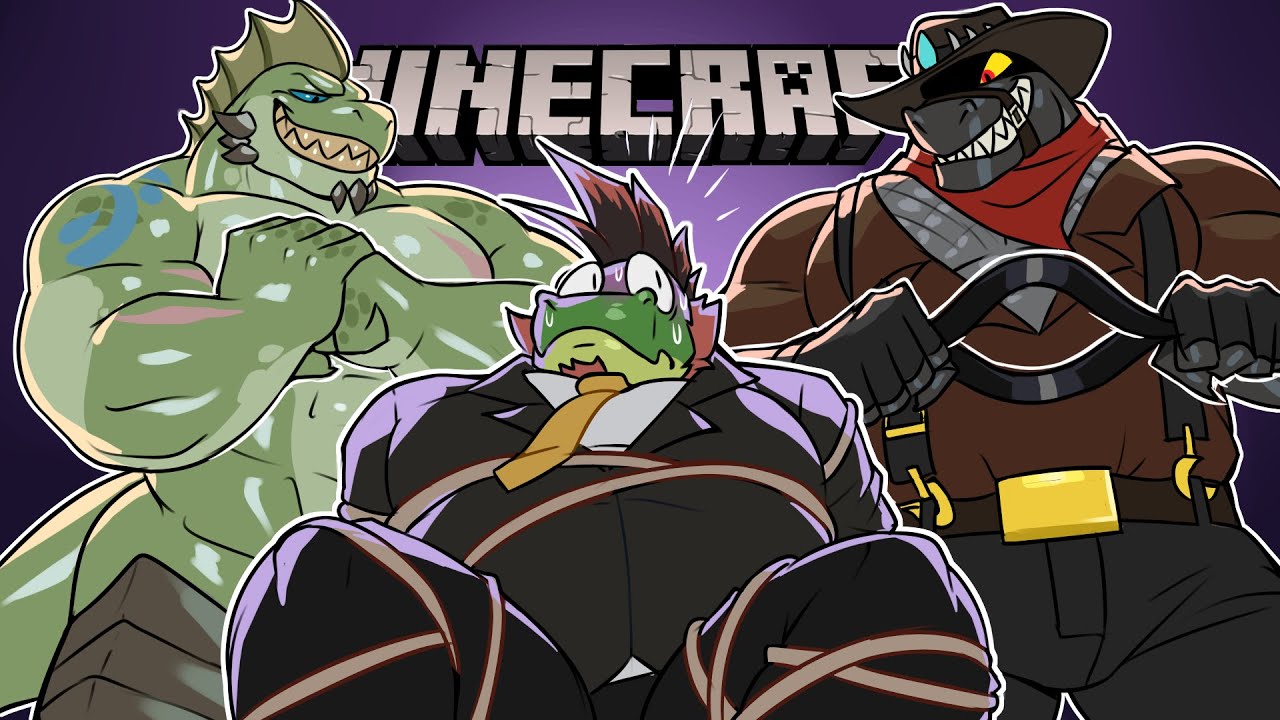 3 REPTILIAN HIMBOS vs MINECRAFT