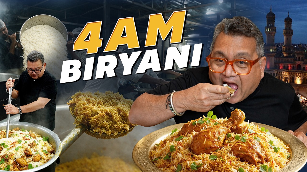4am to 7am 700 Kgs Biryani Sold in 3hrs | Hyderabad |Biryani | Khaane mein kya hai | Kunal Vijayakar