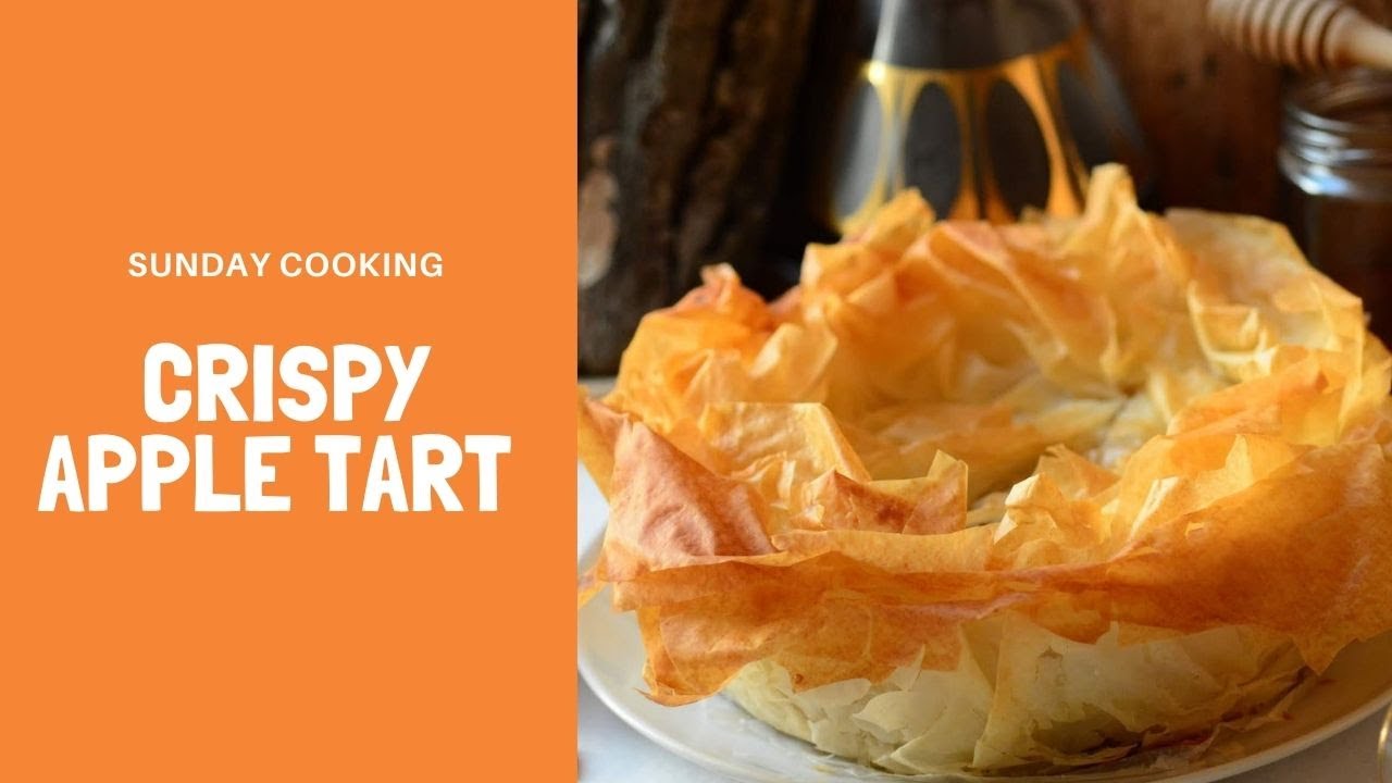 Crispy apple tart