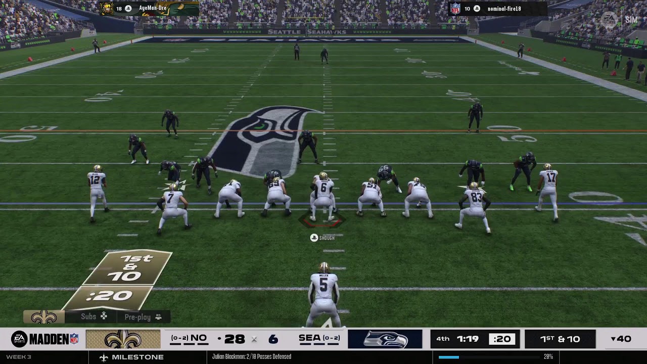 Wk 2 RTG Who Dat!!⚜️Madden 26