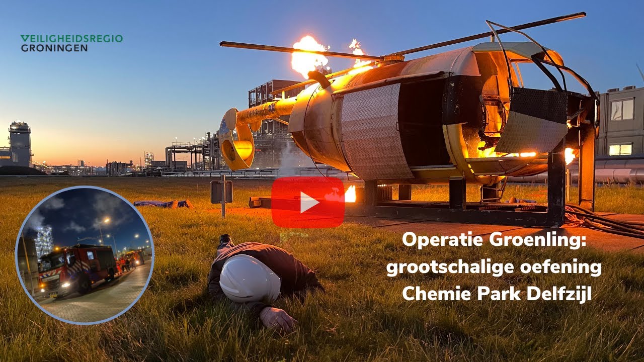 Grote oefening Chemiepark Delfzijl
