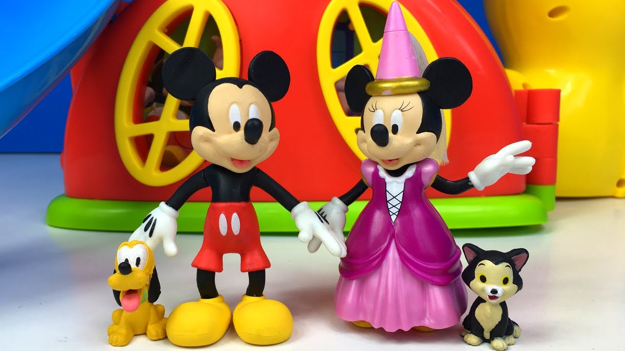 MINNIE MAUS UND MICKY MAUS DELUXE FIGUREN SPIELSET MIT FIGARO UND PLUTO DISNEY PRINCESS  - UNBOXING