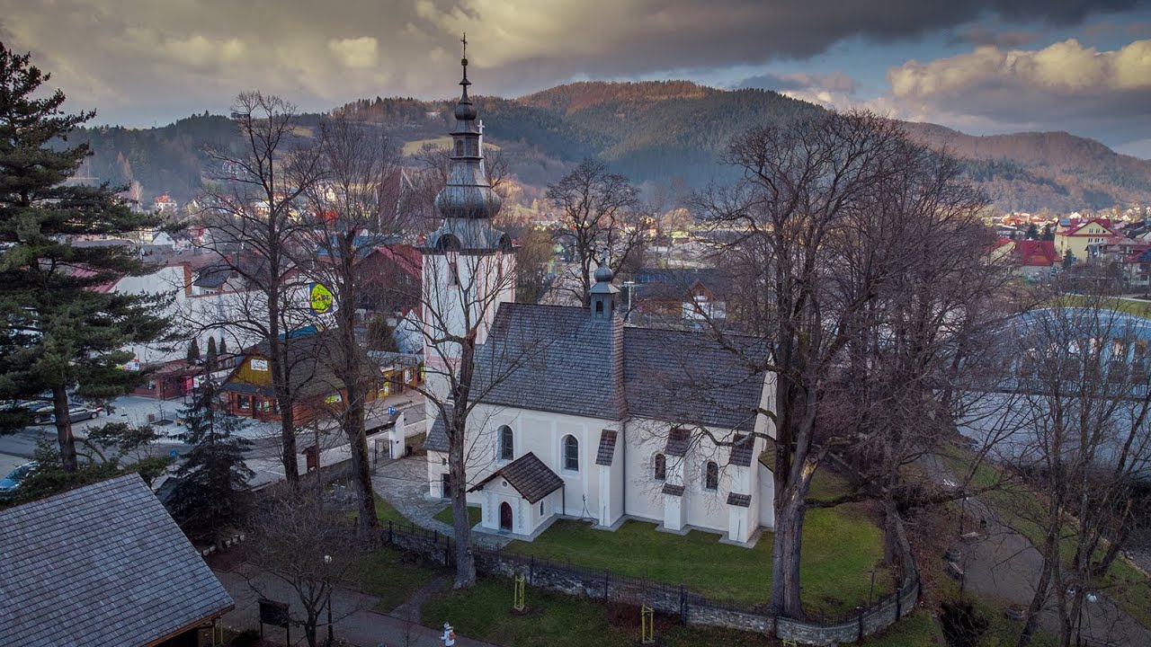 Krościenko Nad Dunajcem - Styczeń - Dron 4K - z lotu ptaka