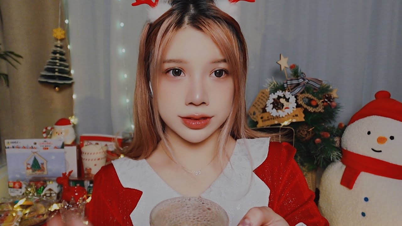 ASMR🎄 크리스마스 선물가게에 어서오세요ㅣ쿠키 먹방ㅣ선물가게 상황극 롤플레이