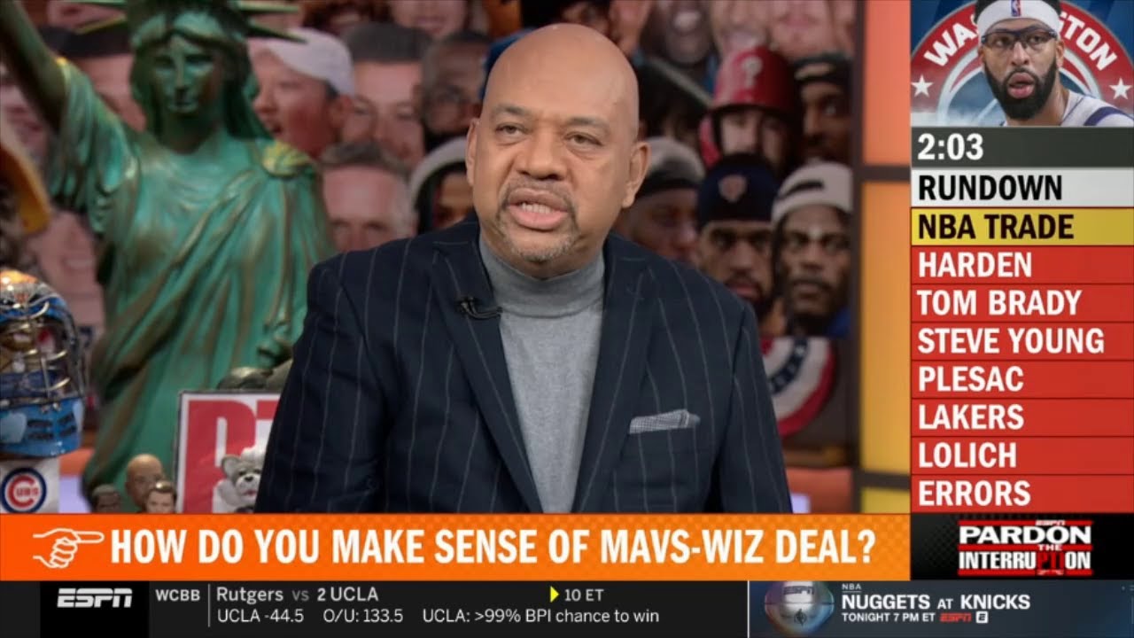 Pardon The Interruption | Michael Wilbon UPDATE NBA trade: Anthony Davis to Wizards; Giannis to Heat