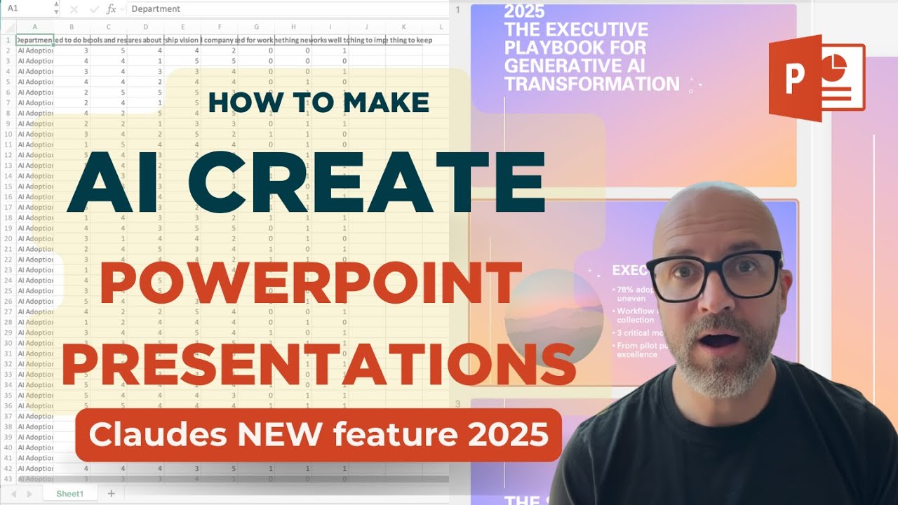 How to Make AI Create PowerPoint Presentations (Claude's NEW Feature 2025)