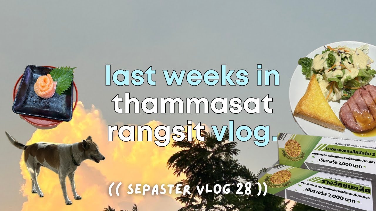(vlog 28) last weeks in thammasat rangsit
