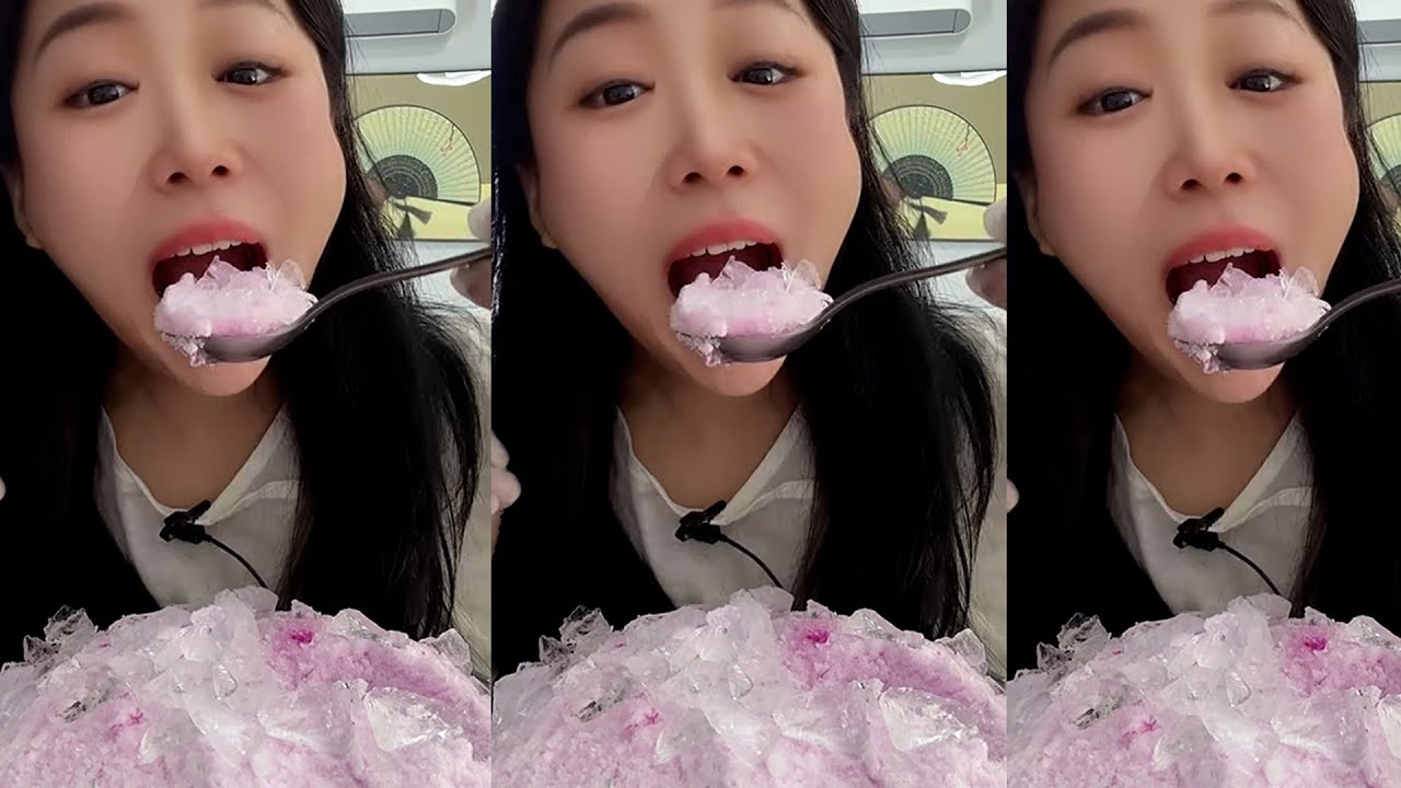 ASMR MUKBANG ICE EATING SOUNDS FROM THE FROZEN WATER