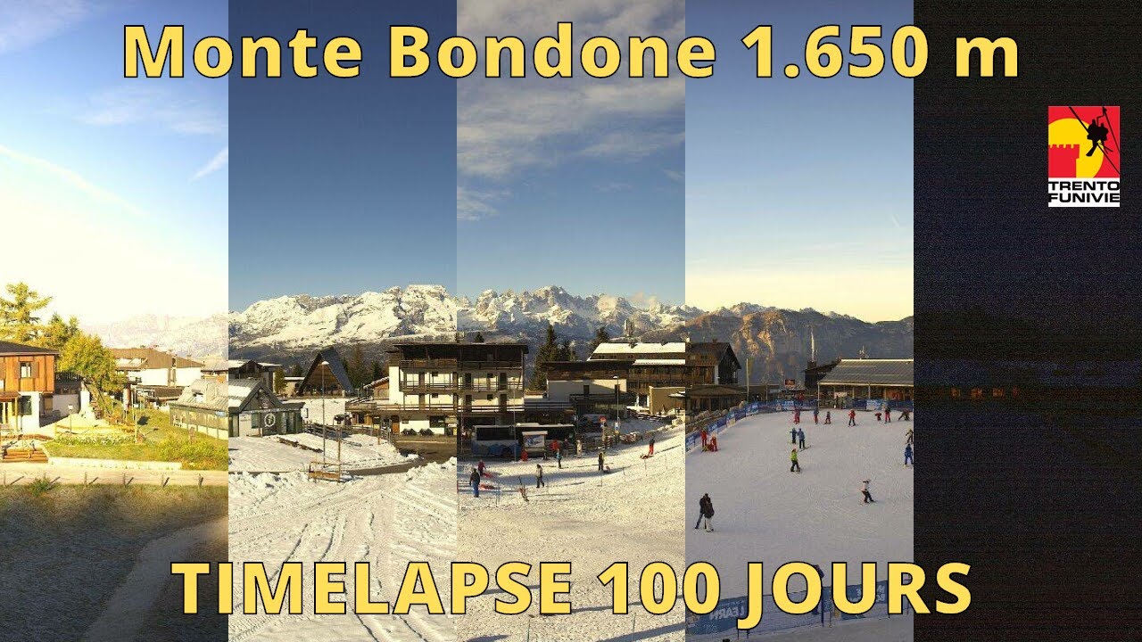 MONTE BONDONE ⏩ TIMELAPSE 100J/52SEC