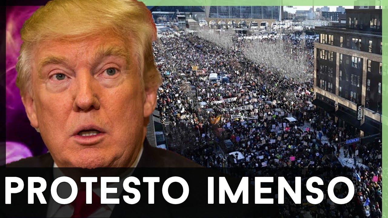 🚨TRUMP EM CHAMAS! Protesto gigantesco paralisa cidade