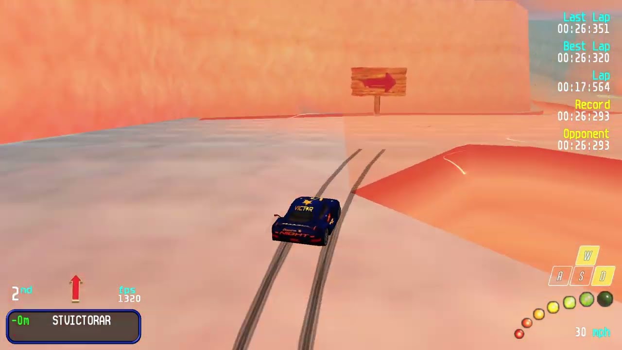 Re-Volt (RVGL) Time Trial - Penny Racers - Caves - 00:26:250 [WR]