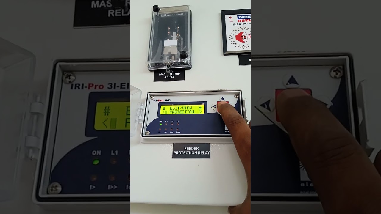 IRI PRO 3 I  E I    OVER CURRENT / EARTH FAULT  RELAY SETTING  programing