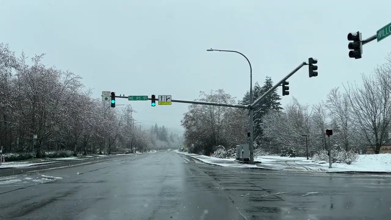 Winter drive through Redmond, WA | Washington State Drives