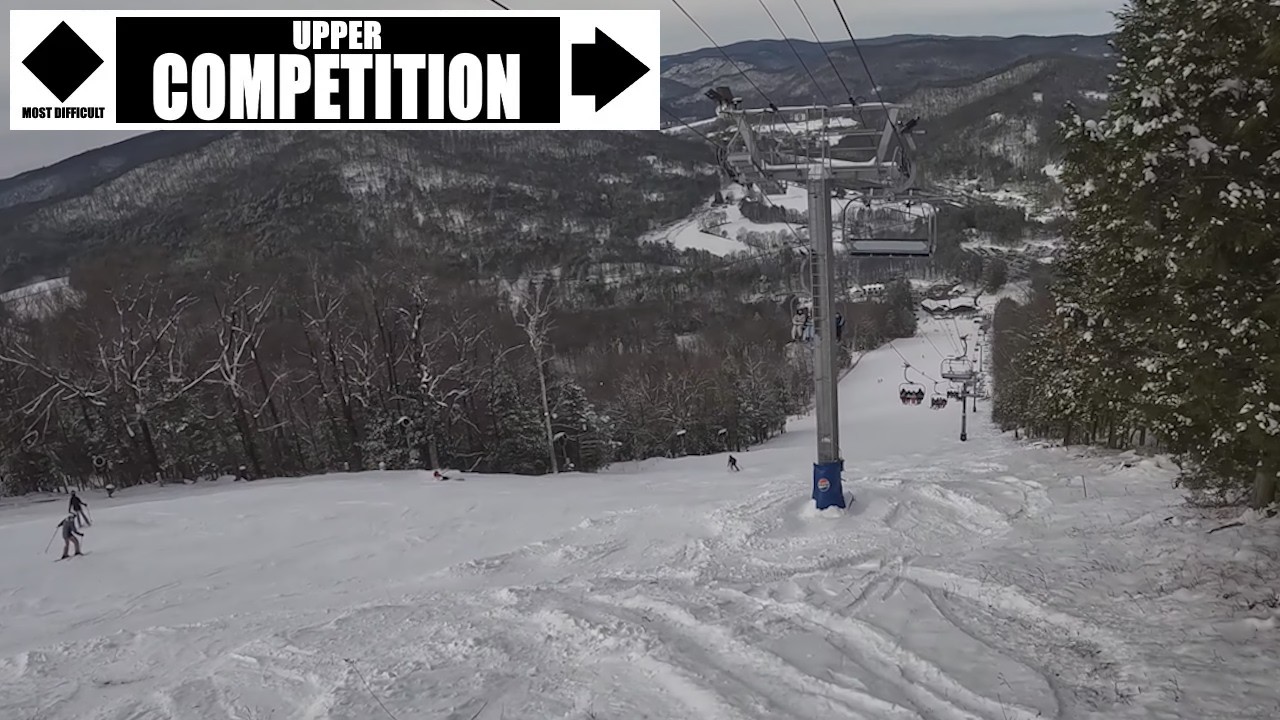 Berkshire East, MA - ◊/🟦 Competition/T-Bar Express Liftline (12-28-25) [4K]