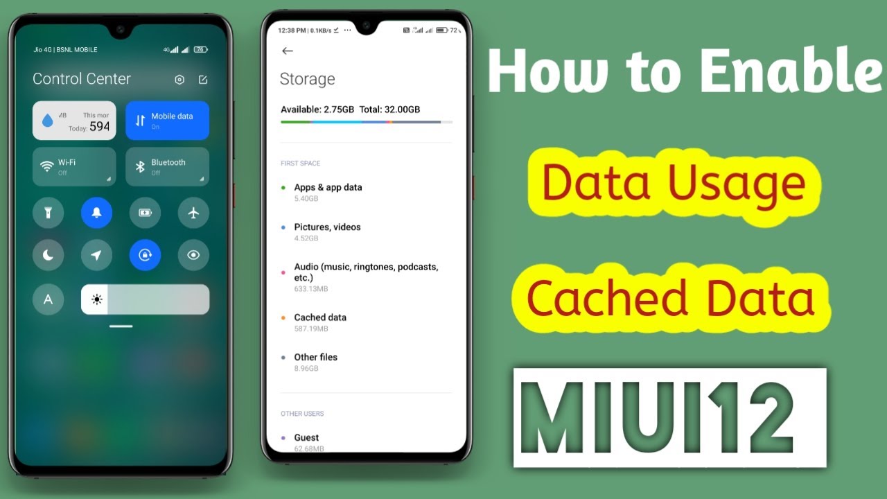 How to Enable Data Usage & Cleared Data MIUI12 | Any Xiaomi Mobile | TECH2TAMIL