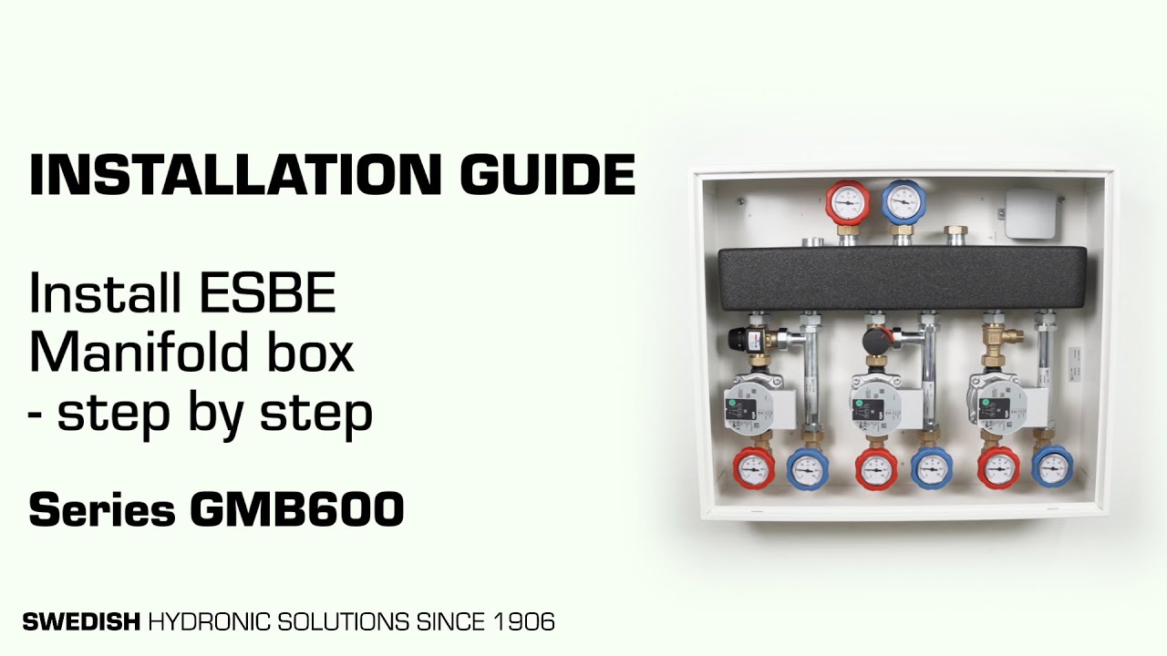 Install ESBE Manifold Box - Series GMB600