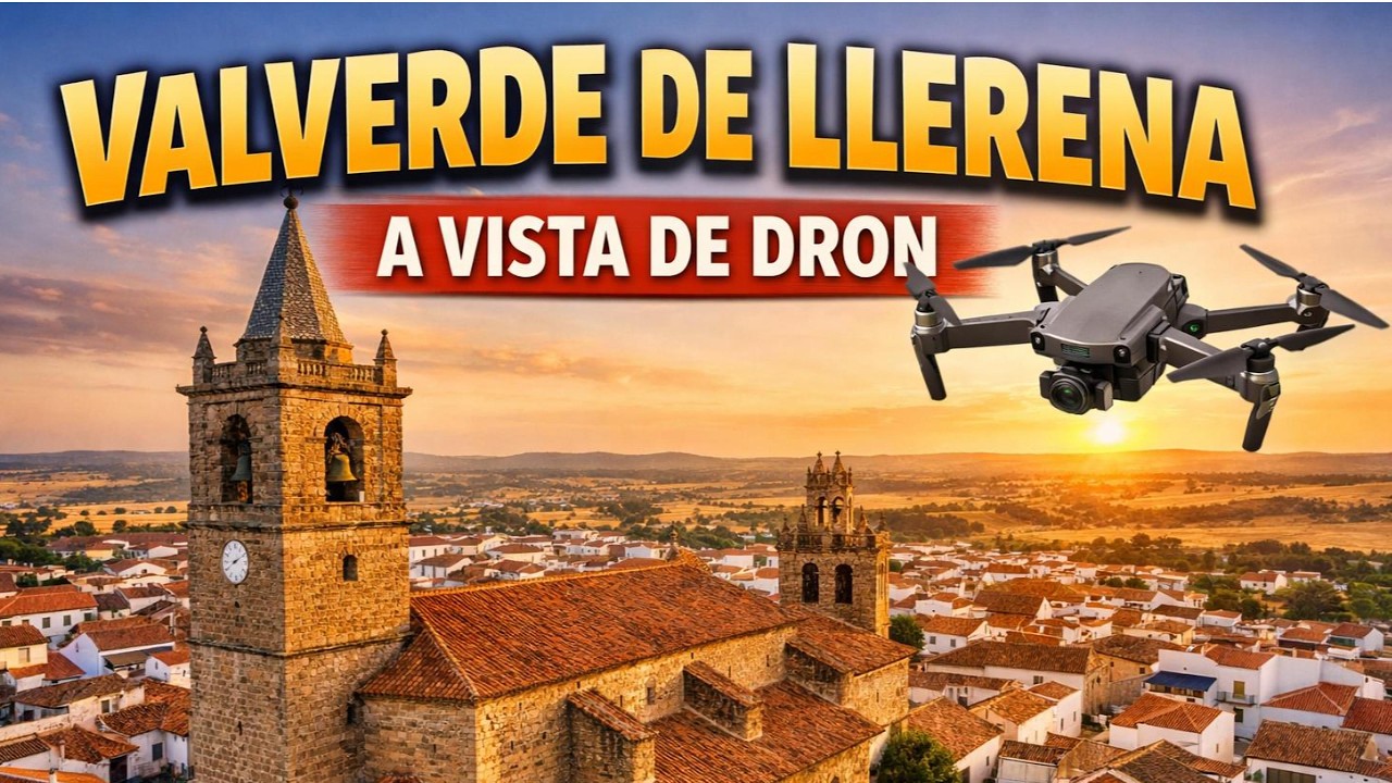 VALVERDE DE LLERENA A VISTA DE DRON