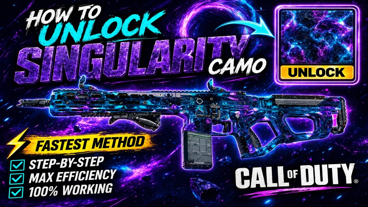 HOW TO UNLOCK SINGULARITY CAMO FAST IN BLACK OPS 7! ✨ Full Mastery Camo Guide