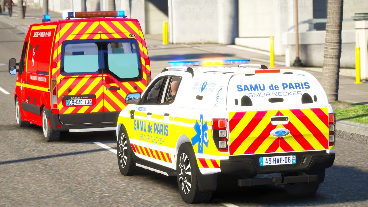[GTA 5] LES INTERVENTIONS S'ENCHAINENT POUR LES POMPIERS DE PARIS 🔥 | BSPP #97