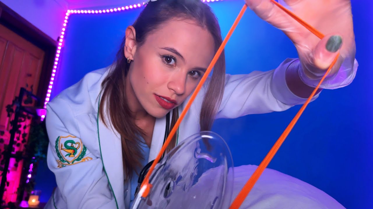 ASMR ENFERMEIRA da MEIA NOITE fazendo TESTES em VOCÊ