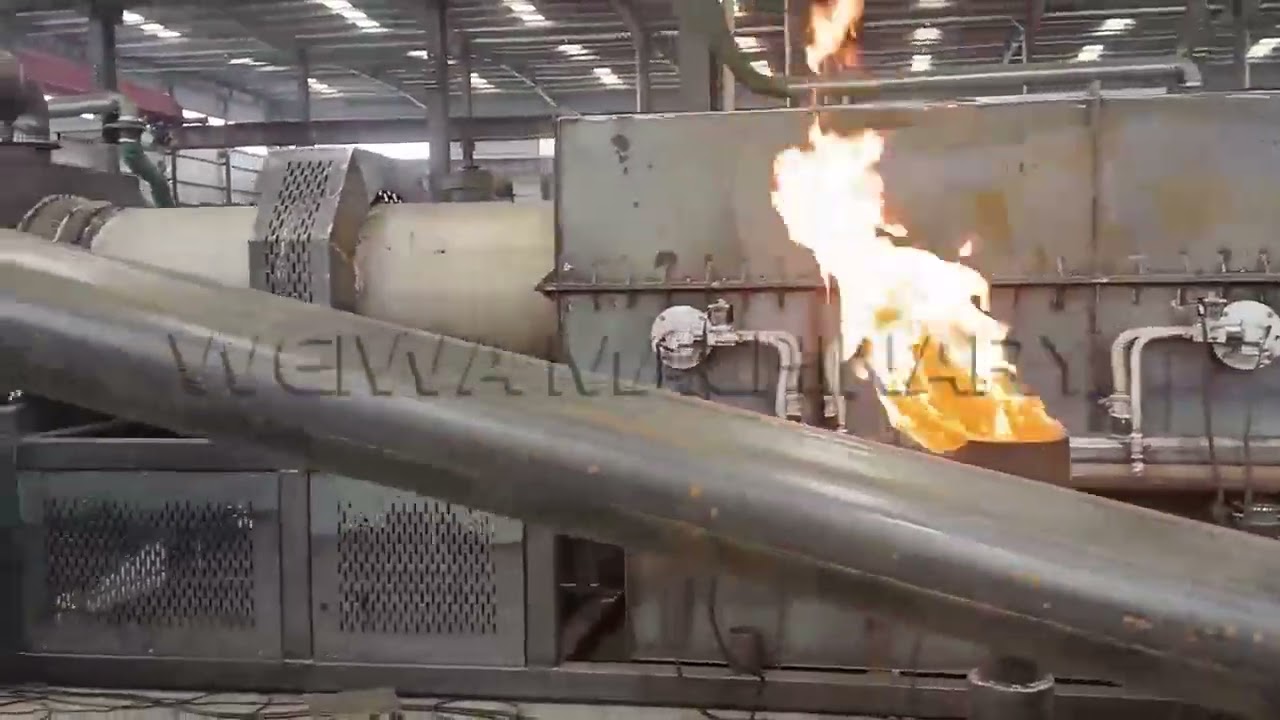 Palm Kernel Shell Continuous Carbonization Furnace Trial Run in Malaysia