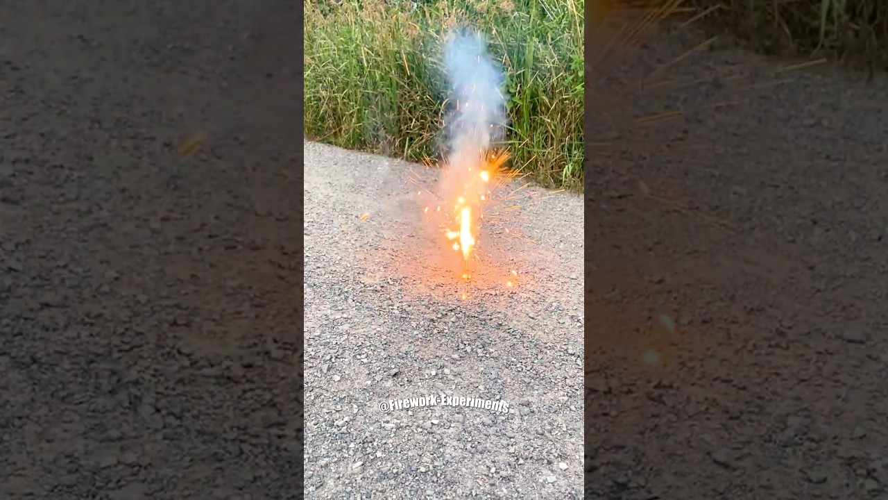 Sparkler Fountain with Crackling #shorts #firework #experiment #tricks #diy