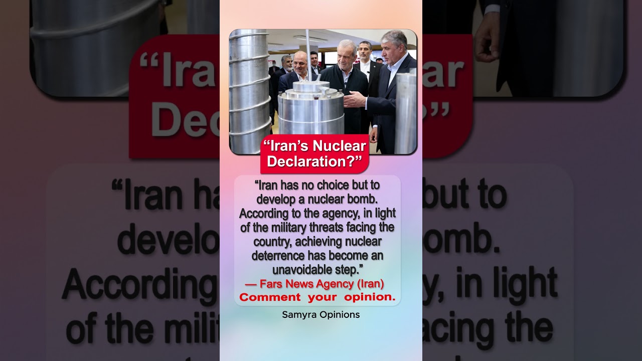 Iran&rsquo;s Big Nuclear Claim: Security or Escalation?